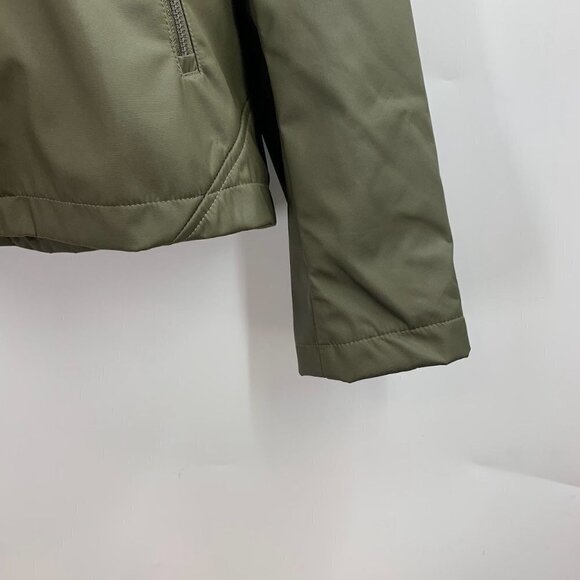 Mia Melon Women's Moto Asymmetrical Zip Up Hooded Lined Rain Jacket Size L NWT - Picture 5 of 16